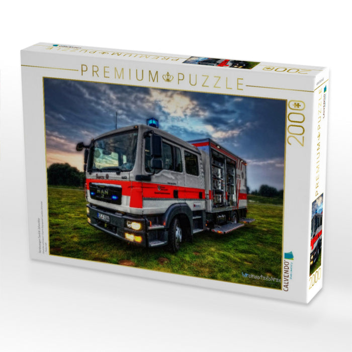 Gerätewagen Sanität Johanniter - CALVENDO Foto-Puzzle'
