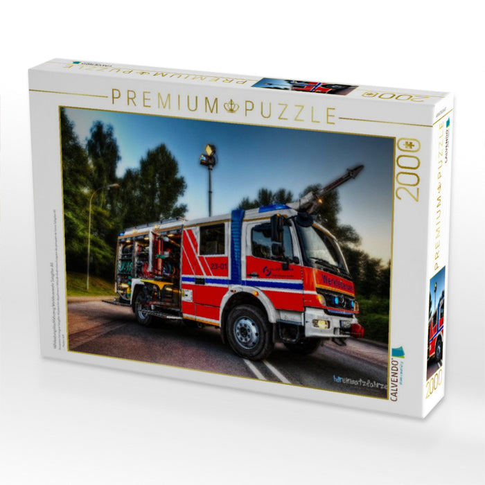 Hilfeleistungslöschfahrzeug Werkfeuerwehr Salzgitter AG - CALVENDO Foto-Puzzle'