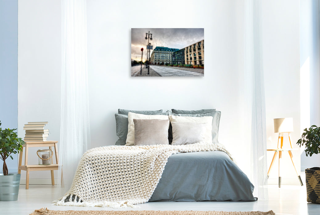 Premium Textil-Leinwand Premium Textil-Leinwand 90 cm x 60 cm quer Hotel Adlon