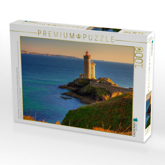 Sehnsucht Bretagne - Der Leuchtturm Phare du Petit Minou im westlichsten Département Finistére - CALVENDO Foto-Puzzle'