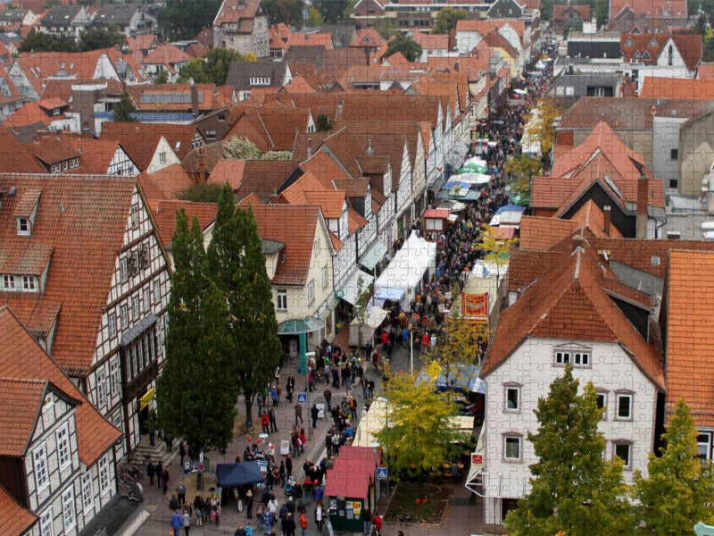 Oktobermarkt in Burgdorf - CALVENDO Foto-Puzzle'