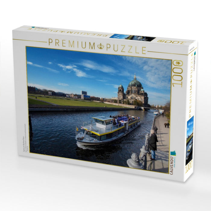 Spree am Berliner Dom - CALVENDO Foto-Puzzle'