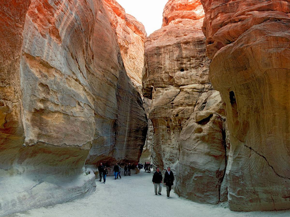 Der Siq, Eingang zur Felsenstadt Petra - CALVENDO Foto-Puzzle'