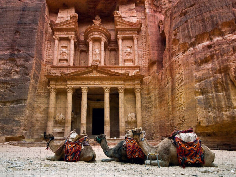 Khazne al-Firaun, das "Schatzhaus" - CALVENDO Foto-Puzzle'