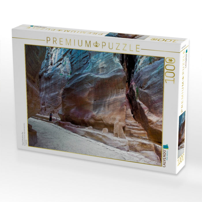 Enge Schlucht im Siq - CALVENDO Foto-Puzzle'