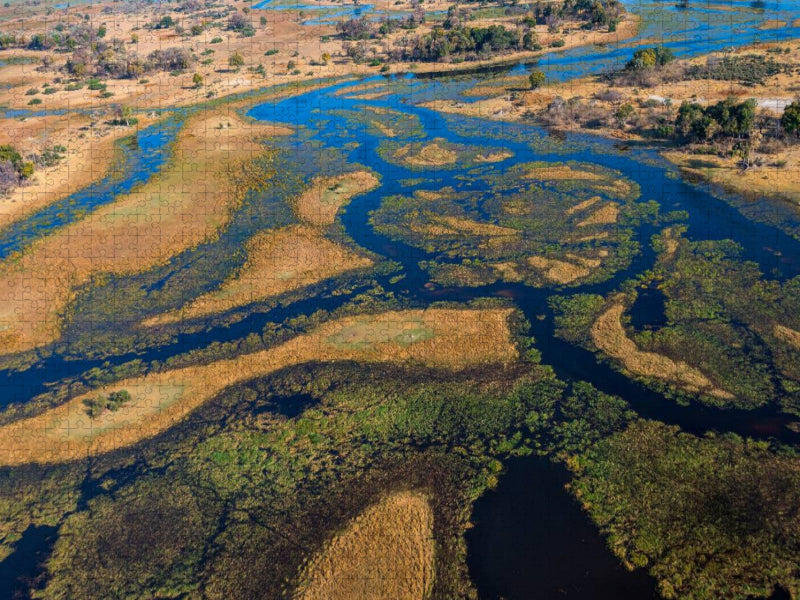 Im Okavango-Delta bei Bukwi Island - CALVENDO Foto-Puzzle'