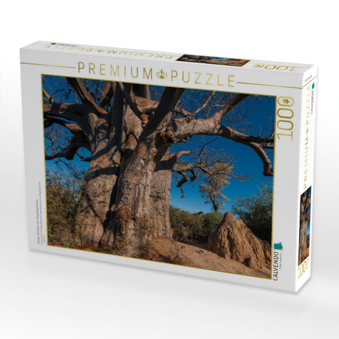 Riesiger Baobab in den Makgadikgadi Pans - CALVENDO Foto-Puzzle'