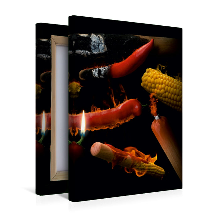 Premium Textil-Leinwand chili con clave