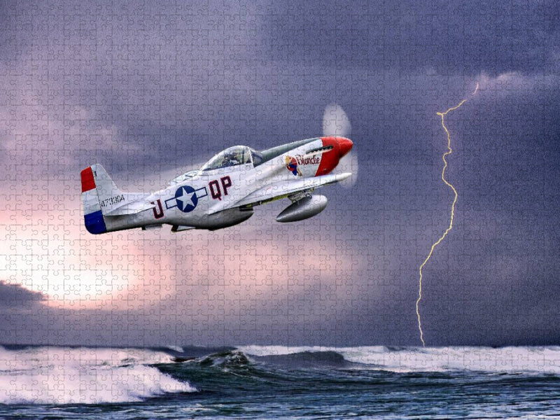 Modellflugzeug in Aktion - CALVENDO Foto-Puzzle'