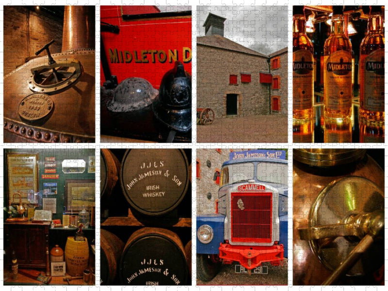 Sehnsucht Irland - Perfektes "Wasser des Lebens" aus der Middleton Distillery - CALVENDO Foto-Puzzle'