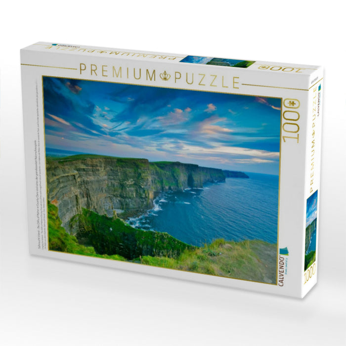 Sehnsucht Irland - Die Cliffs of Moher in County Clare sind eines der grandiosesten Naturschauspiele - CALVENDO Foto-Puzzle'