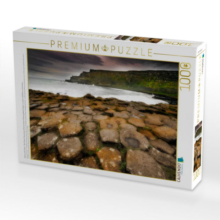 Sehnsucht Irland - Der Giants Causeway soll einst einem Resen gedient haben zu seiner Geliebten zu kommen - CALVENDO Foto-Puzzle'
