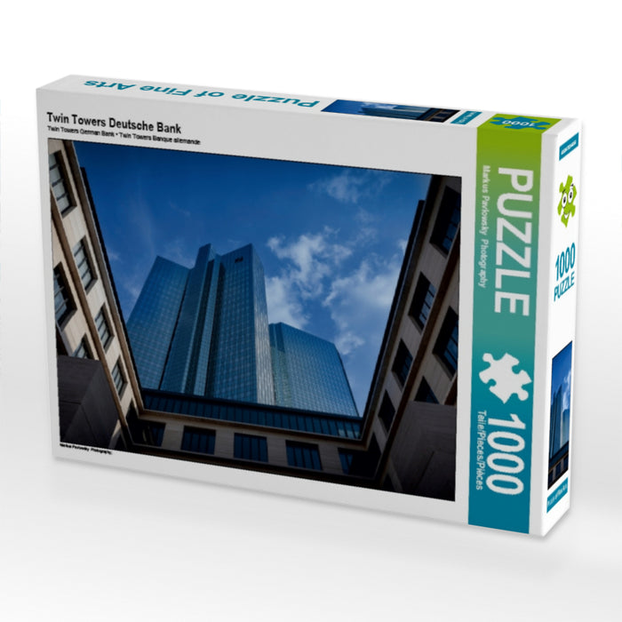 Twin Towers Deutsche Bank 1000 Teile Puzzle quer - CALVENDO Foto-Puzzle'