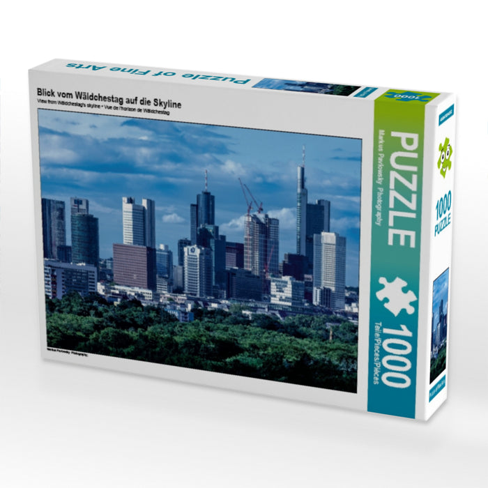 Blick vom Wäldchestag auf die Skyline 1000 Teile Puzzle quer - CALVENDO Foto-Puzzle'