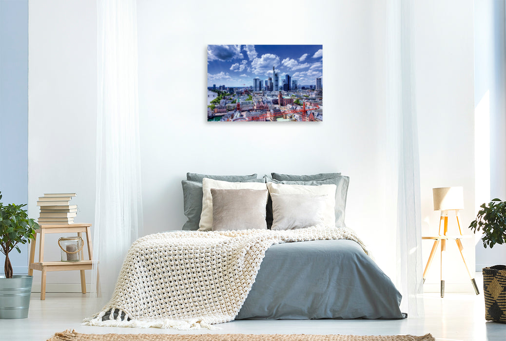 Toile textile premium Toile textile premium 120 cm x 80 cm paysage cathédrale vue skyline 