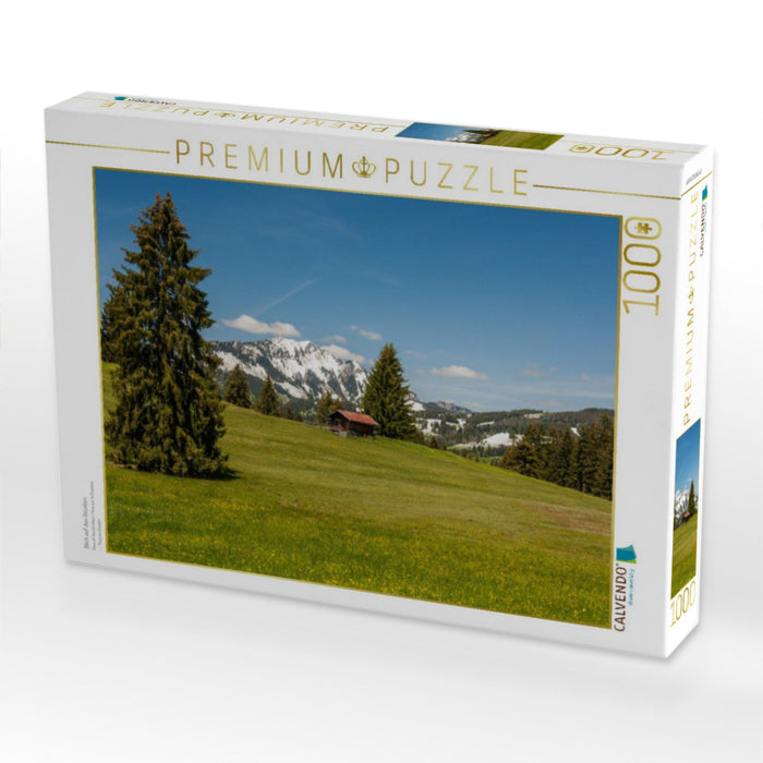 Blick auf den Grünten - CALVENDO Foto-Puzzle'