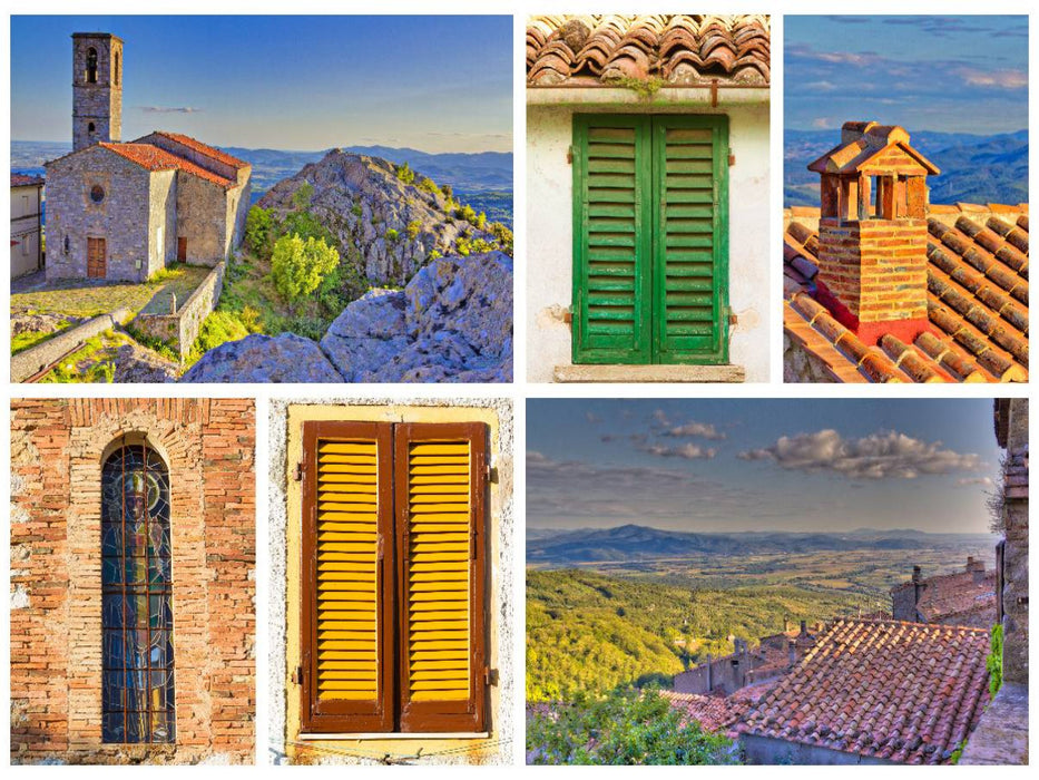 Sehnsucht Toskana - Impressionen des mediterranen Baustils - CALVENDO Foto-Puzzle'