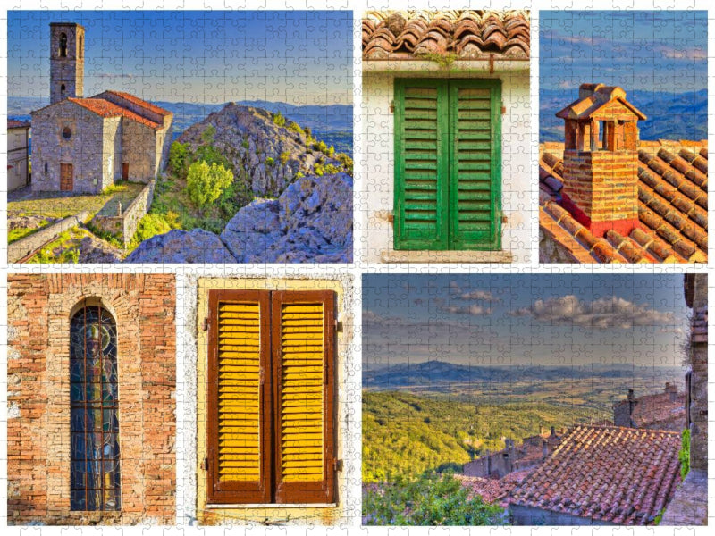Sehnsucht Toskana - Impressionen des mediterranen Baustils - CALVENDO Foto-Puzzle'