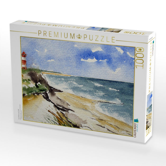 Leuchtturm auf Sylt - CALVENDO Foto-Puzzle'