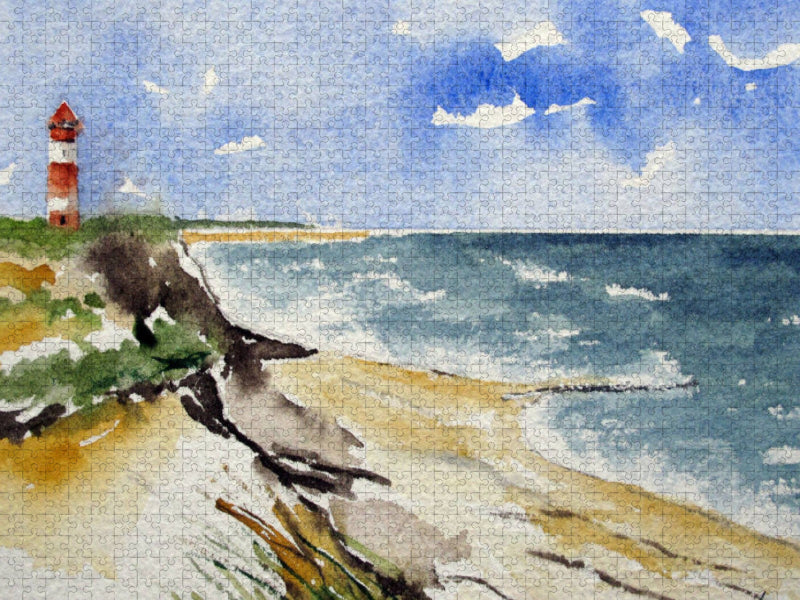 Leuchtturm auf Sylt - CALVENDO Foto-Puzzle'