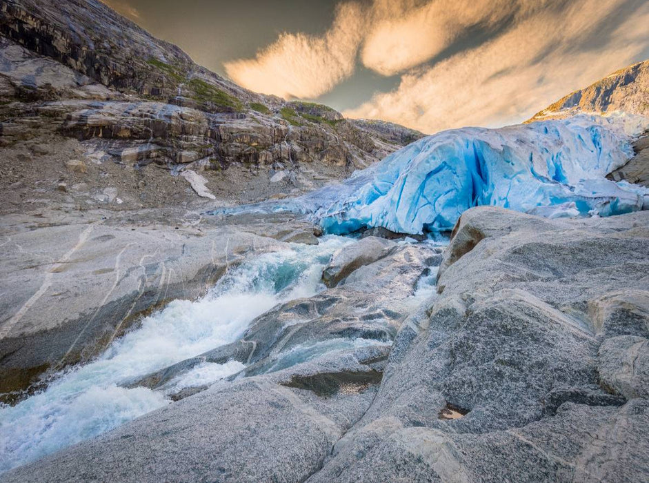 Sehnsucht Norwegen - Der Nigardsbreen ist nur einer der unzähligen Gletscher - CALVENDO Foto-Puzzle'