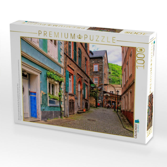 Blick auf einen typischen Baustil des Moselstädtchen Bernkastel- Kues - CALVENDO Foto-Puzzle'