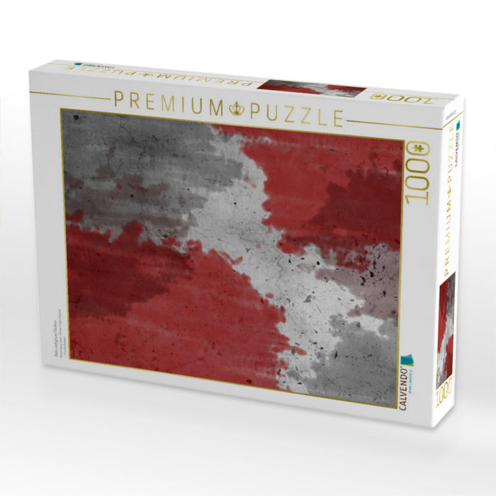 Rote und graue Flecken - CALVENDO Foto-Puzzle'