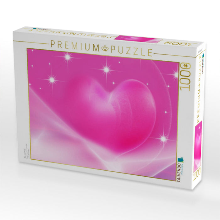 Das rosa Herz - CALVENDO Foto-Puzzle'