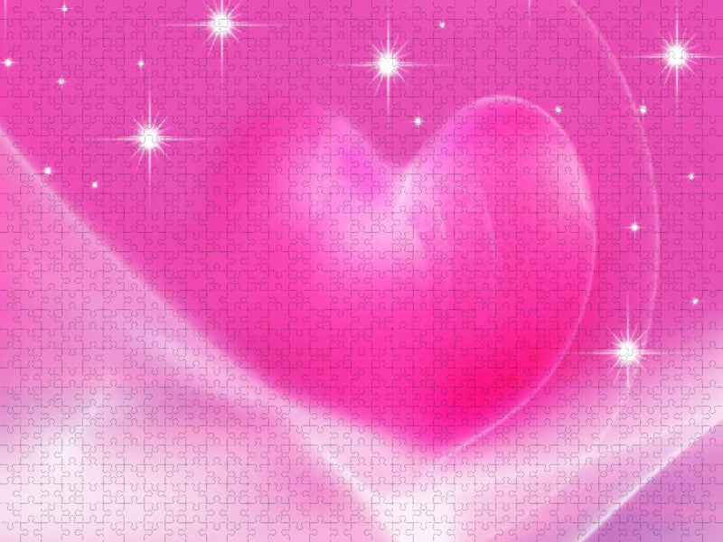 Das rosa Herz - CALVENDO Foto-Puzzle'