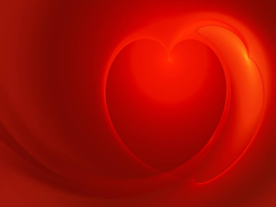 Das rote fraktale Herz - CALVENDO Foto-Puzzle'