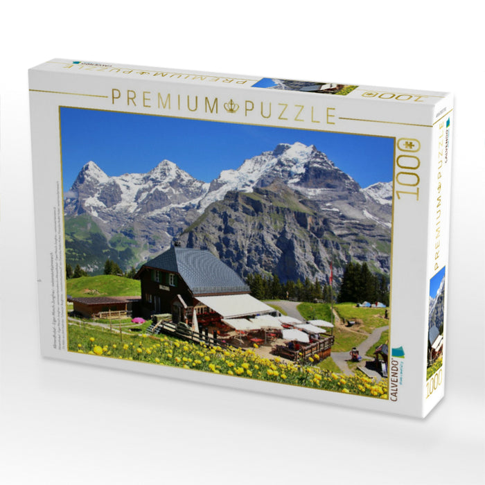 Allmendhubel - Eiger-Mönch-Jungfrau - Swissmountainview - CALVENDO Foto-Puzzle'