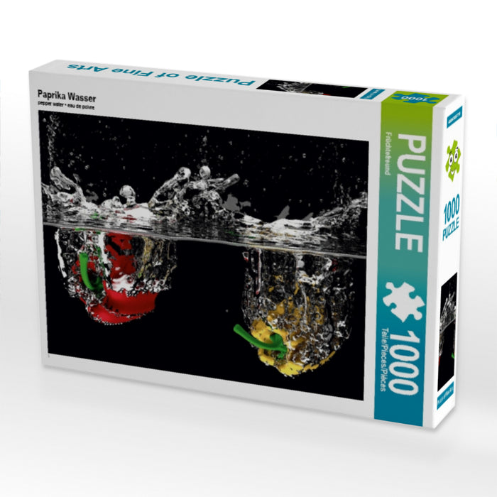 Paprika Wasser 1000 Teile Puzzle quer - CALVENDO Foto-Puzzle'