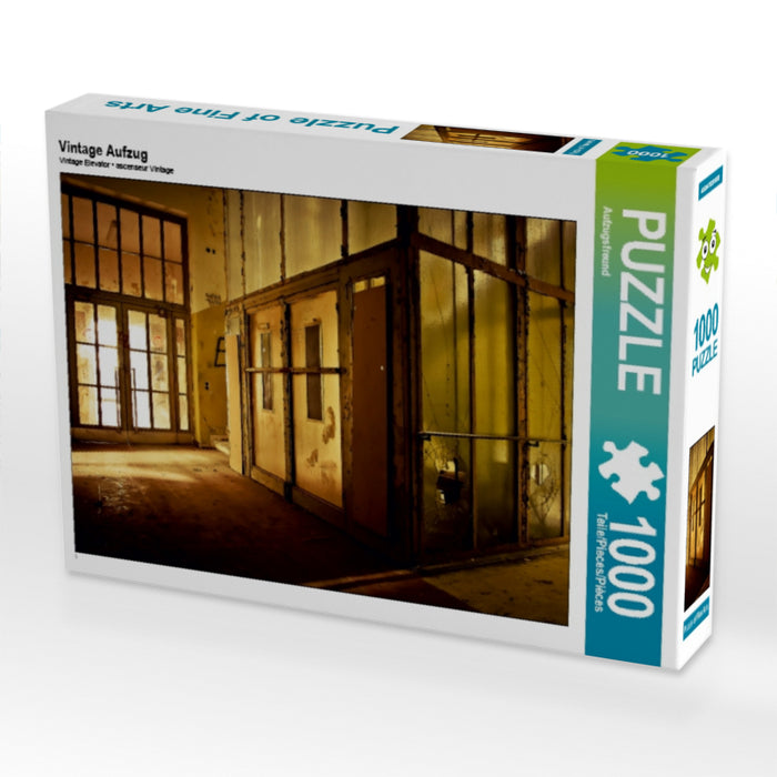 Vintage Aufzug 1000 Teile Puzzle quer - CALVENDO Foto-Puzzle'