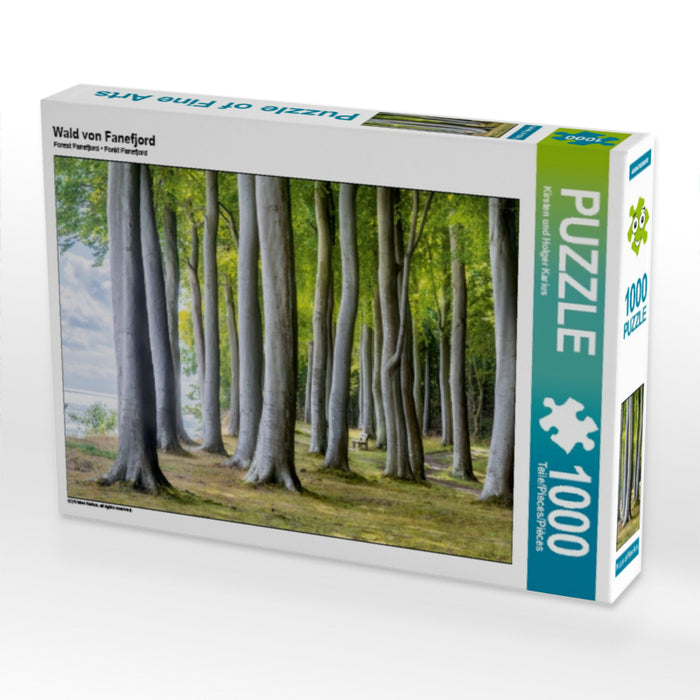 Wald von Fanefjord 1000 Teile Puzzle quer - CALVENDO Foto-Puzzle'