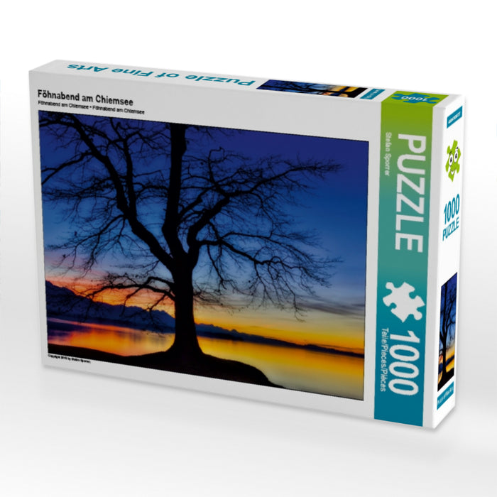 Foehn evening at Chiemsee - CALVENDO photo puzzle 
