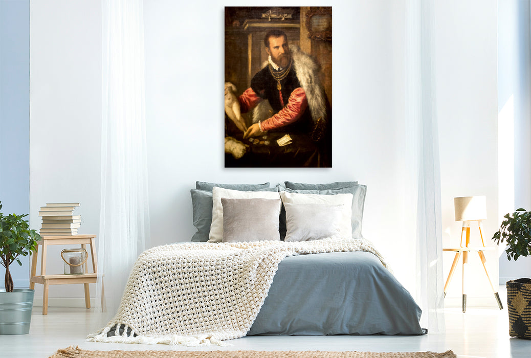 Premium Textil-Leinwand Premium Textil-Leinwand 80 cm x 120 cm  hoch Ein Motiv aus dem Kalender Tiziano Vecellio - Tizian