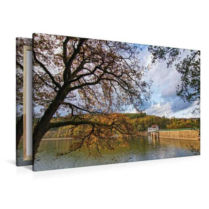 Premium Textil-Leinwand Öster Talsperre, Herscheid