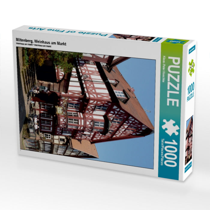 Miltenberg, Weinhaus am Markt 1000 Teile Puzzle hoch - CALVENDO Foto-Puzzle'