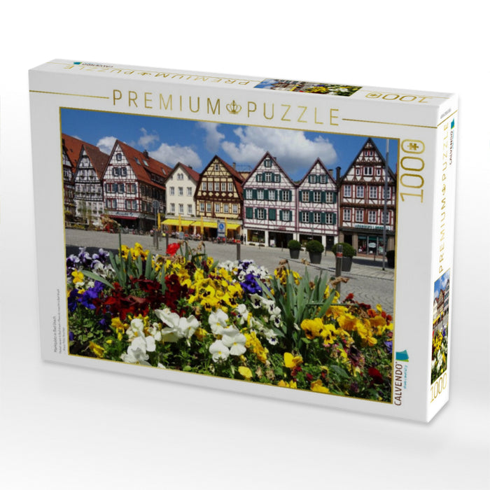 Marktplatz in Bad Urach - CALVENDO Foto-Puzzle'