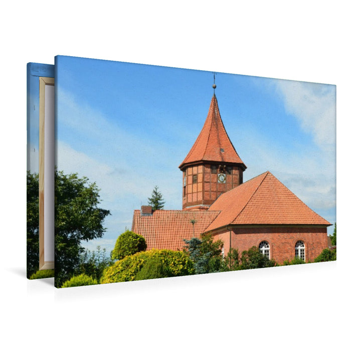 Premium Textil-Leinwand St.Nicolai-Kirche