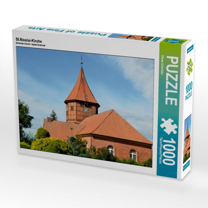 St.Nicolai-Kirche 1000 Teile Puzzle quer - CALVENDO Foto-Puzzle'