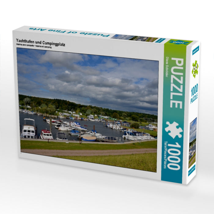 Yachthafen und Campingplatz 1000 Teile Puzzle quer - CALVENDO Foto-Puzzle'