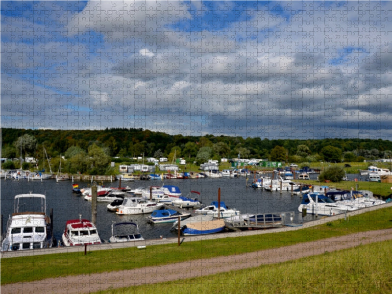 Yachthafen und Campingplatz 1000 Teile Puzzle quer - CALVENDO Foto-Puzzle'