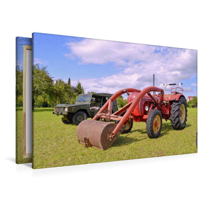 Premium Textil-Leinwand Porsche Diesel Master