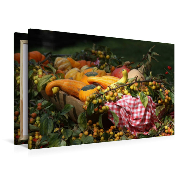 Premium Textil-Leinwand Herbstliches Stillleben