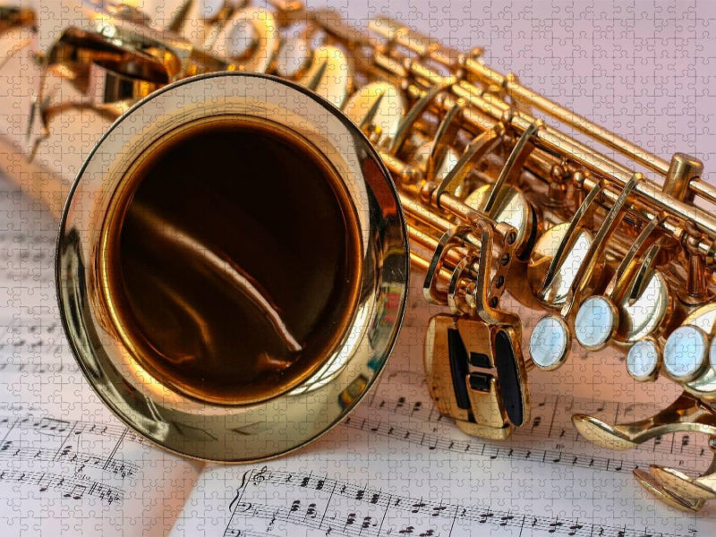 Saxophon - schön und sexy - CALVENDO Foto-Puzzle'