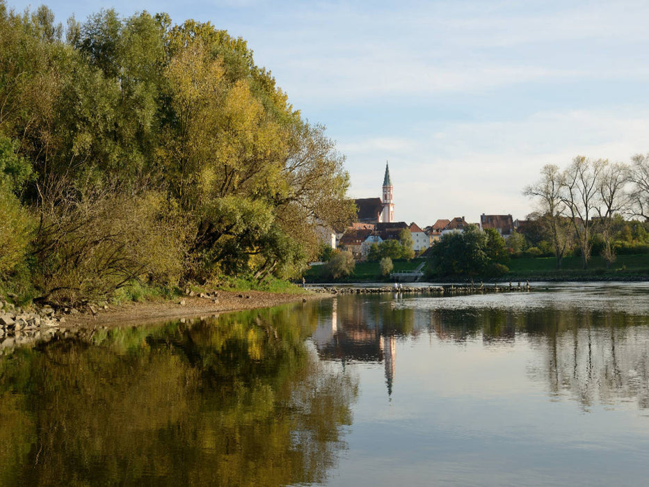 Die Donau bei Straubing - CALVENDO Foto-Puzzle'