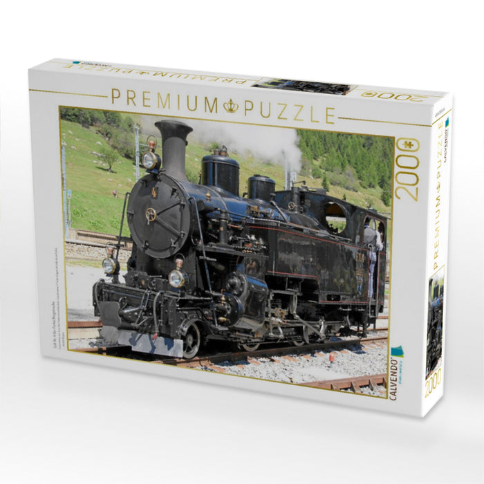 Lok Nr. 4 der Furka Bergstrecke - CALVENDO Foto-Puzzle'