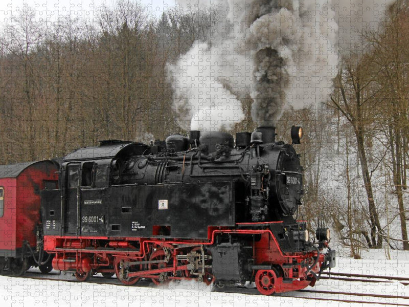 Einheitslok 99 6001 der Selketalbahn - CALVENDO Foto-Puzzle'
