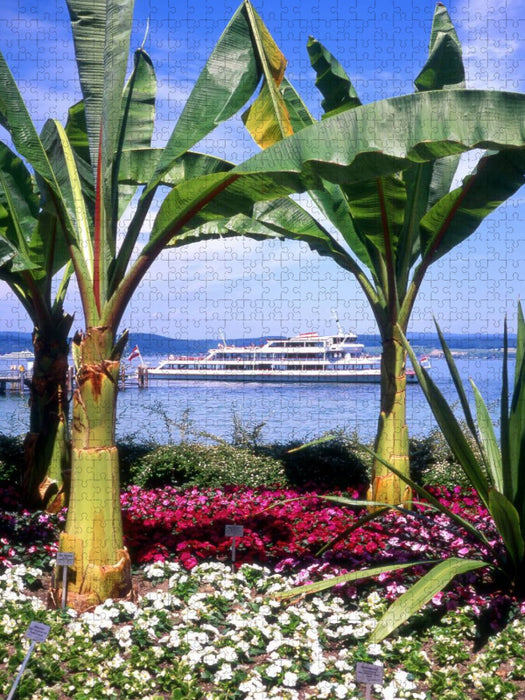 Blick von der Insel Mainau - CALVENDO Foto-Puzzle'